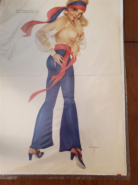 Vargas Girls Original Centerfold Pin Up Vintage U S A Red Etsy