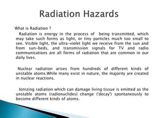 Radiation hazards | PPT