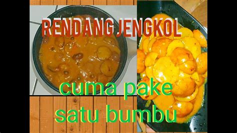 Rendang Jengkol Cuma Pake Satu Bumbu Rasa Gak Kalah Lezaaat Youtube