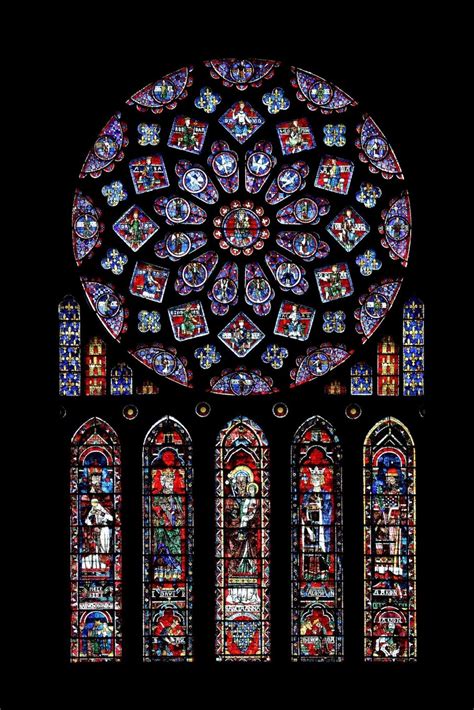 Stained Glass Window at Notre Dame Cathedral: Notebook journal (6 x 9 ...