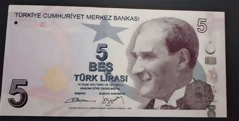 Türkei 5 Lira Bankfrisch Kaufen auf Ricardo