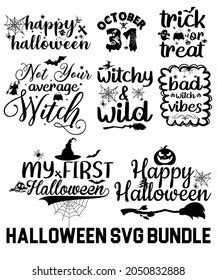 Halloween Svg Bundle Halloween T Shirt Stock Vector Royalty Free