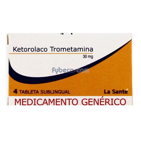 Ketorolaco Sante Tab 30 Mg C 4 Suelta Fybeca