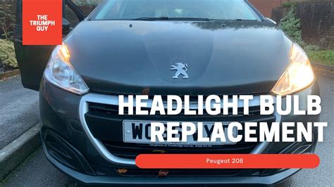 Peugeot 208 Headlight Bulb Replacement Step By Step Guide YouTube