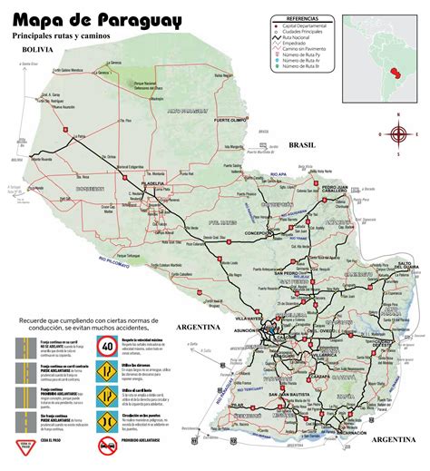 Mapa De Rutas Por Departamentos Paraguay By Juan Bai Issuu