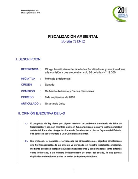 Fiscalizaci N Ambiental