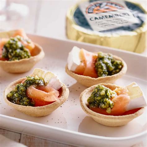 Smoked Salmon Brie And Pesto Tartlets Recipe Woolworths