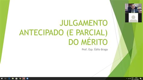 Julgamento Antecipado do Mérito Art 355 e Julgamento Antecipado