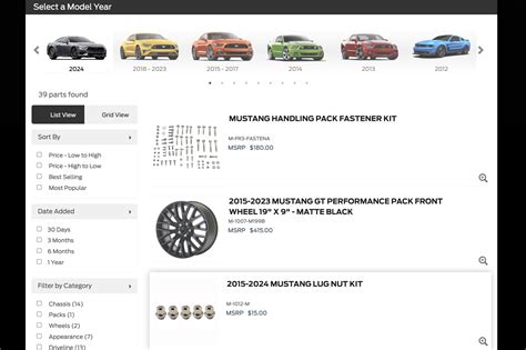 Mustang Section Live On Ford Performance Parts Website Mustang G