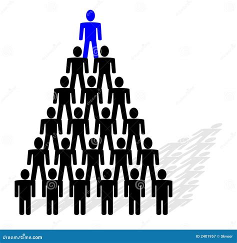 Pyramid Team Hierarchy Stock Illustration | CartoonDealer.com #14576440