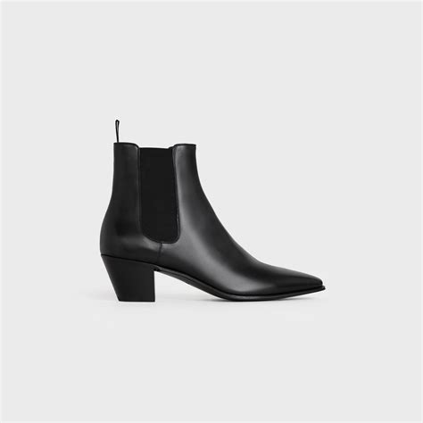 Celine Jacno Chelsea Boot In Shiny Calfskin Black 333363174c38no