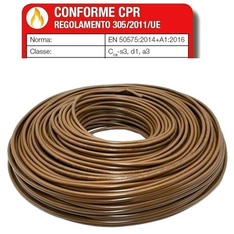 Cavo CPR FS18 Filo Elettrico Fror Tripolare Gommato 3 Poli