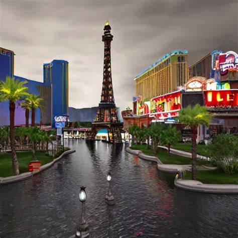 Las Vegas Strip Being Flooded End Of The World 3 D Stable Diffusion