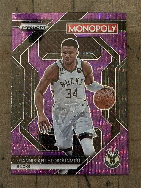 Prizm Monopoly Giannis Antetokounmpo Purple Wave Ps