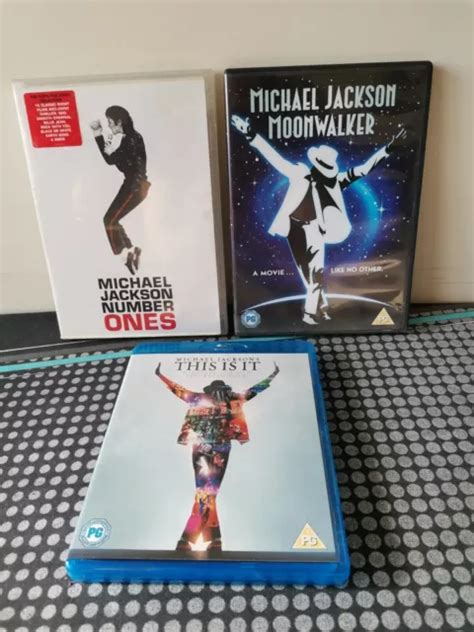 Michael Jackson Dvd Blu Ray Disc Collection Moonwalker Number Ones This