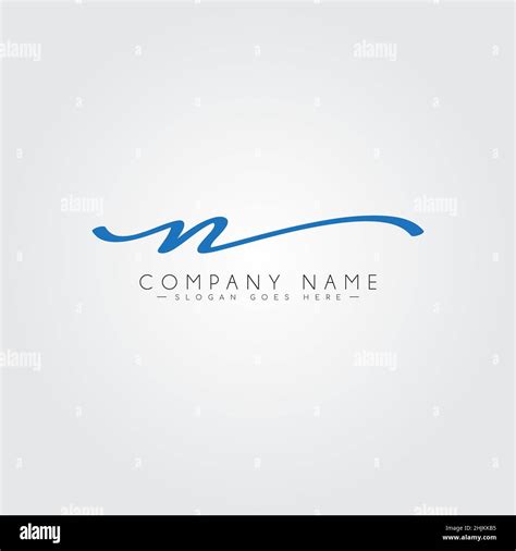 Handwritten Signature Logo For Initial Letter N Simple Signature Logo