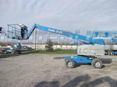 2017 Genie S45 Telescopic Boom Lift Aerial Lift 45 Reach Diesel 4wd