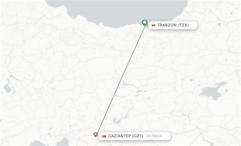 Direct Non Stop Flights From Trabzon To Gaziantep Schedules