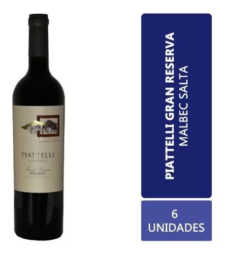 Vino Piattelli Grand Reserve Malbec Salta Caja X 6 X 750ml