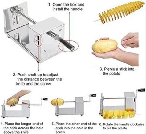 Silver Stainless Steel Electric Potato Twister Machine At Rs 12000 In