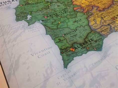 Iberia 1444 History Map Spain Etsy UK