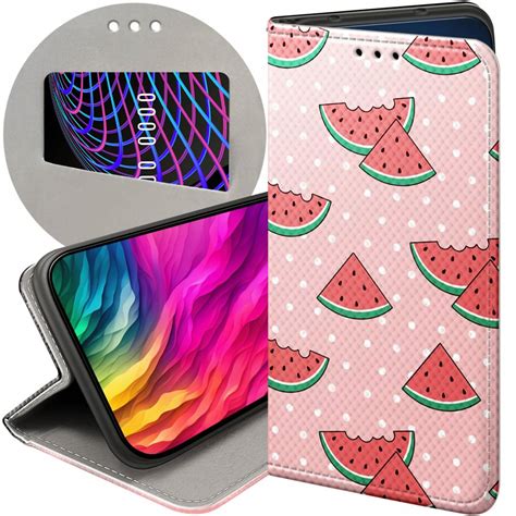 Etui Z Klapk Do Motorola Moto E Wzory Arbuz Z Arbuzem Melon Futera