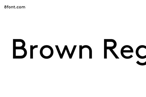 Brown Regular Regular - Free Font Download