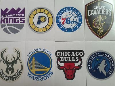 2 NBA TEAM LOGO STICKERS ~ CHOOSE YOUR TEAM | eBay