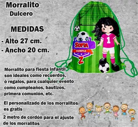 Futbol Morralitos Personalizados Recuerdos Fiestas Pz En Venta En