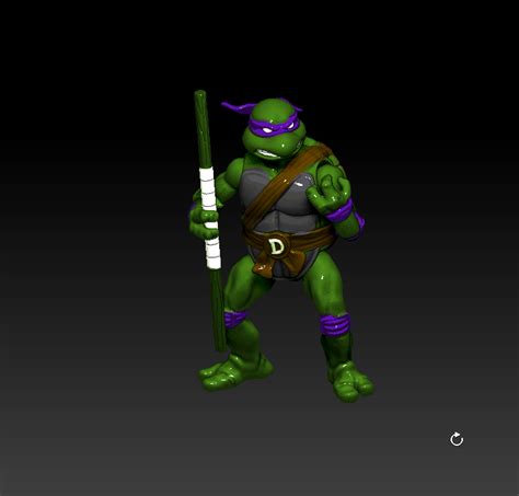 3d File Donatello Tmnt 6 3d Printable Action Figure 🎨 ・3d Print