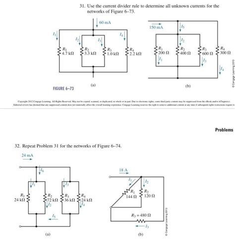 Solved 31 Use The Current Divider Rule To Determine All Chegg