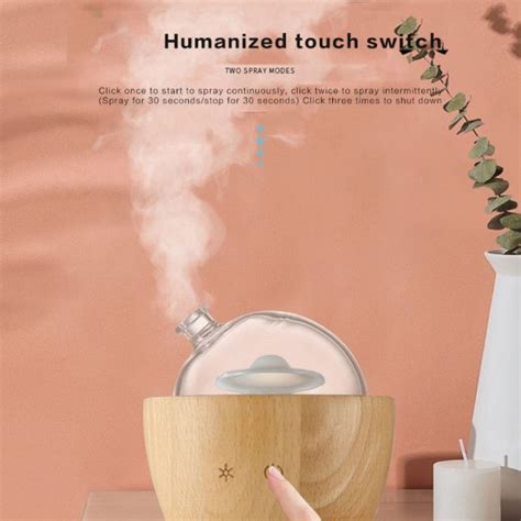 Aroma Diffuser Solid Wood Glass Essential Oil Mist Ultrasonic Fragrance