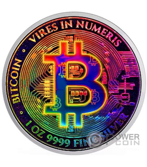 Rainbow Bitcoin Oz Silber M Nze Niue