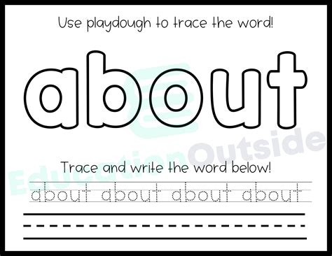 Fry S First Sight Word Playdough Mats No Prep Printable Set