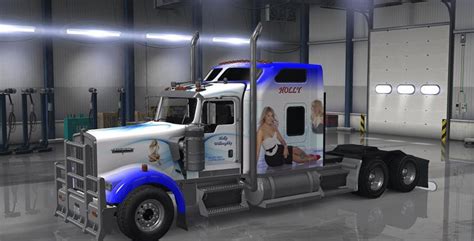 Holly Willoughby Kenworth W900 Paintjob Skin Ats Mod American Truck