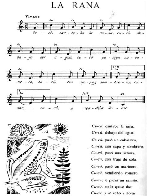 Cucú Cantaba La Rana Partitura | PDF