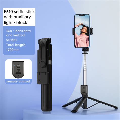 Multifunctional Selfie Stick 360 Rotation With LED Light Monopod