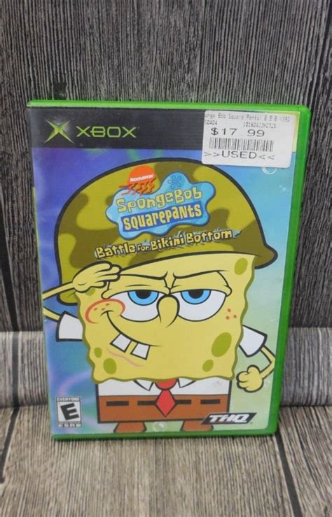 SpongeBob SquarePants Battle For Bikini Bottom Xbox No Manual