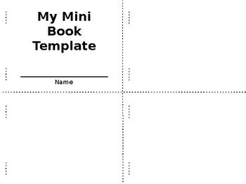 Mini Book Templet- Editable FREEBIE by The Preschool SLP | TPT