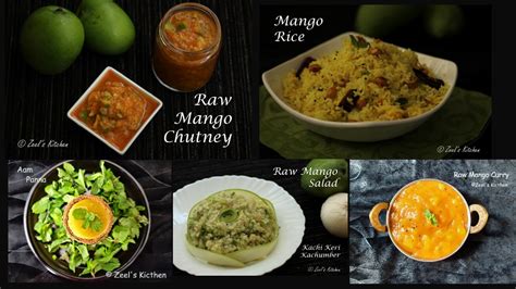 Collection of Raw Mango Recipes | Raw Mango Recipes - Zeel's Kitchen