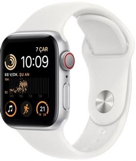 Apple Watch SE 2 2022 Cellular 40mm Gümüş Rengi Alüminyum Kasa ve