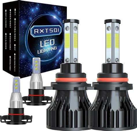 Rxtsqi Fit For Gmc Sierra 1500 2014 2015 Headlight Bulbs 9012 Hi Lo Headlight