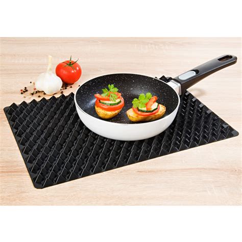 Tapis De Cuisson En Silicone Noir R F Rence