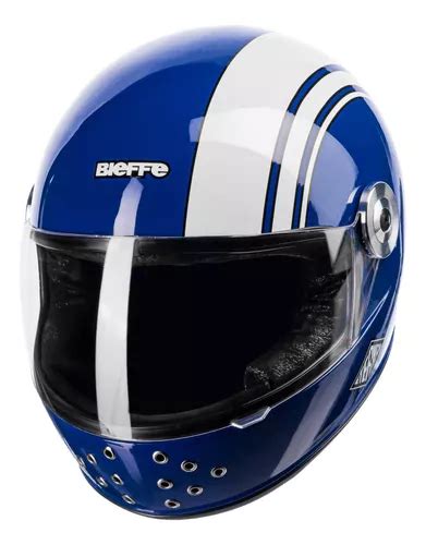 Capacete Old School Bieffe Uno Eternal Brilho Custom Classic