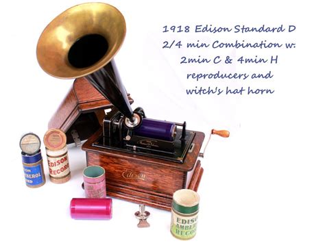 1908 Edison Standard D Combination Phonograph With C And H Reproducers