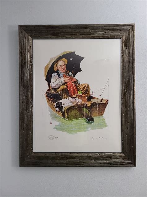 Gone Fishing By Norman Rockwell Etsy