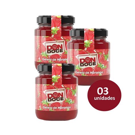 Combo Geleia De Morango Don Doce Unidades Shopee Brasil