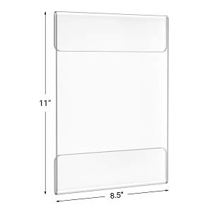 Amazon Relx Acrylic Sign Holder 8 5 X 11 Wall Mount Clear Acrylic