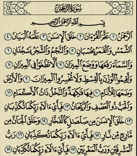 شرح وتفسير سورة الرحمن Surah Ar Rahman من الآية 1 إلى الآية 31