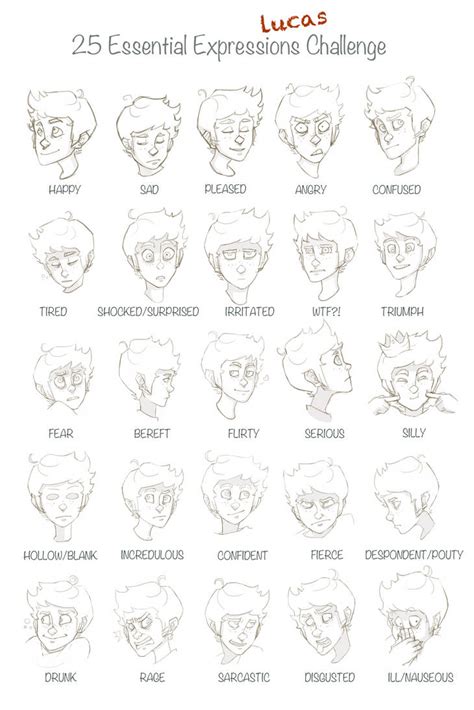 25 Expressions Challenge By Dapperpepper On Deviantart